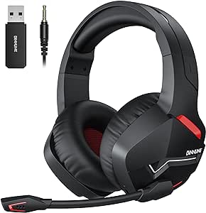BINNUNE Wireless Gaming Headset with Microphone for PC PS4 PS5 PlayStation 4 5, USB Bluetooth Gaming Headphones with Mic Visit the BINNUNE Store