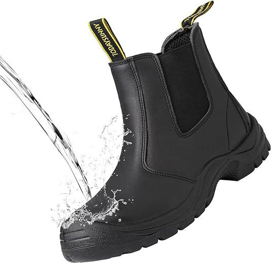 todaysunny Waterproof Work Boots For Men Women