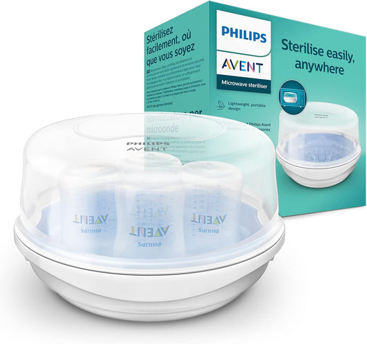 Philips Avent Microwave Steam Sterilizer for Baby Bottles, Pacifiers, Cups and More (model SCF281/02)