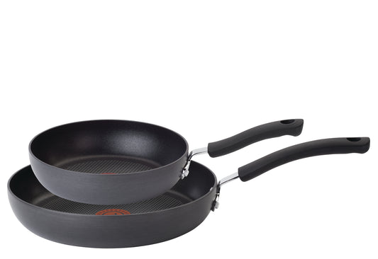 T-fal Ultimate Hard Anodized Non-Stick 2 Piece Fry Pan Cookware Set, Grey